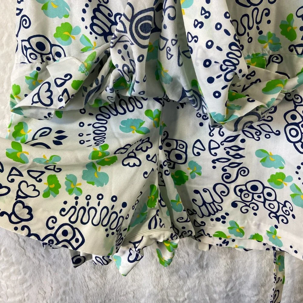 Vintage 60's Romper Culottes Liberty Circle Scooter Dress MOD Pattern Geometric - Picture 6 of 12